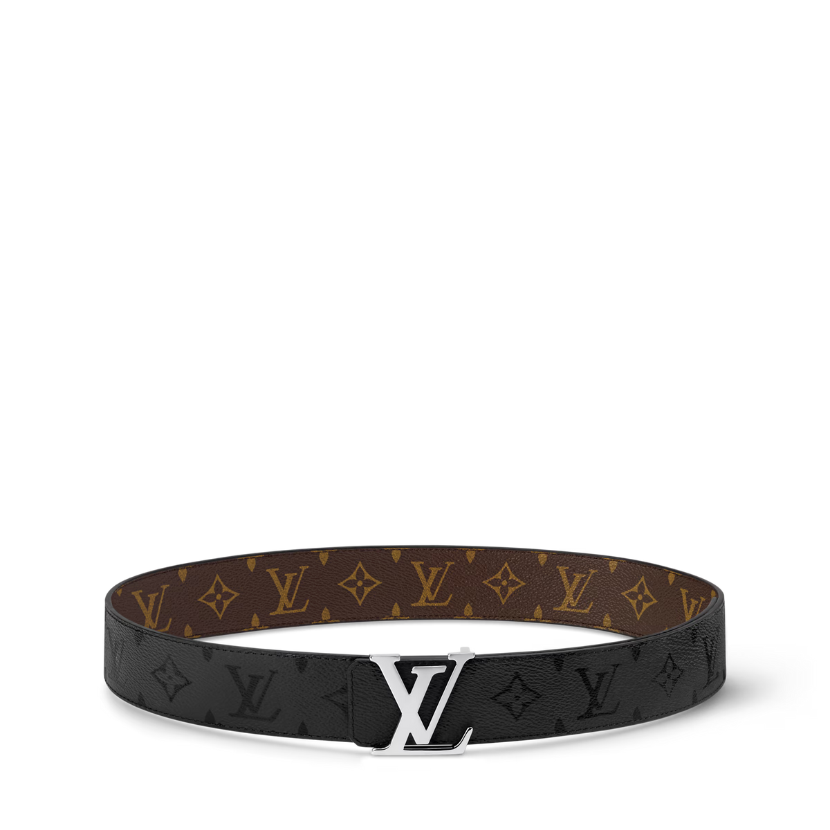LV initiales Monogram Midnight 40mm Reversible Belt RUNWAY DELUXE