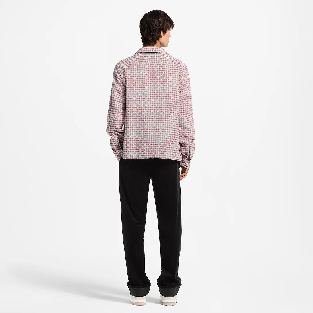 Monogram Check Flannel Shirt RUNWAY DELUXE