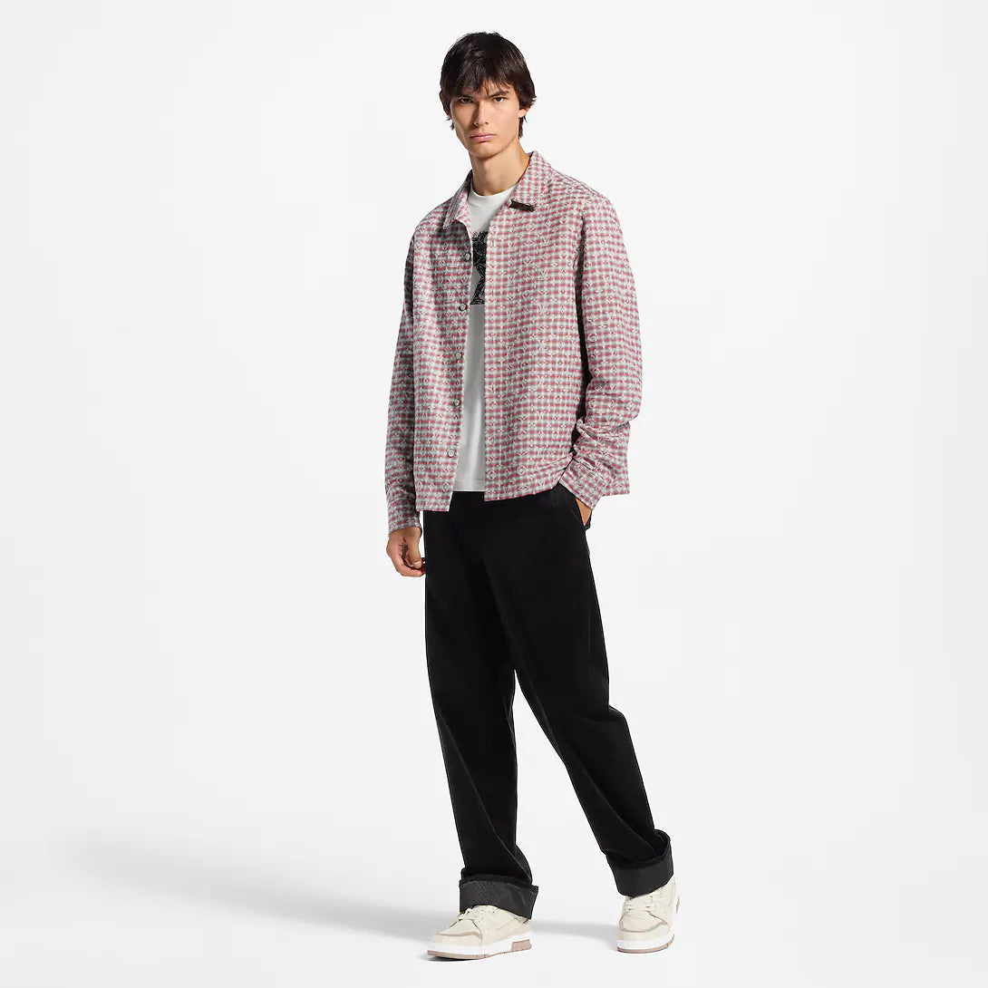 Monogram Check Flannel Shirt RUNWAY DELUXE
