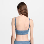 Monogram Denim Bustier RUNWAY DELUXE