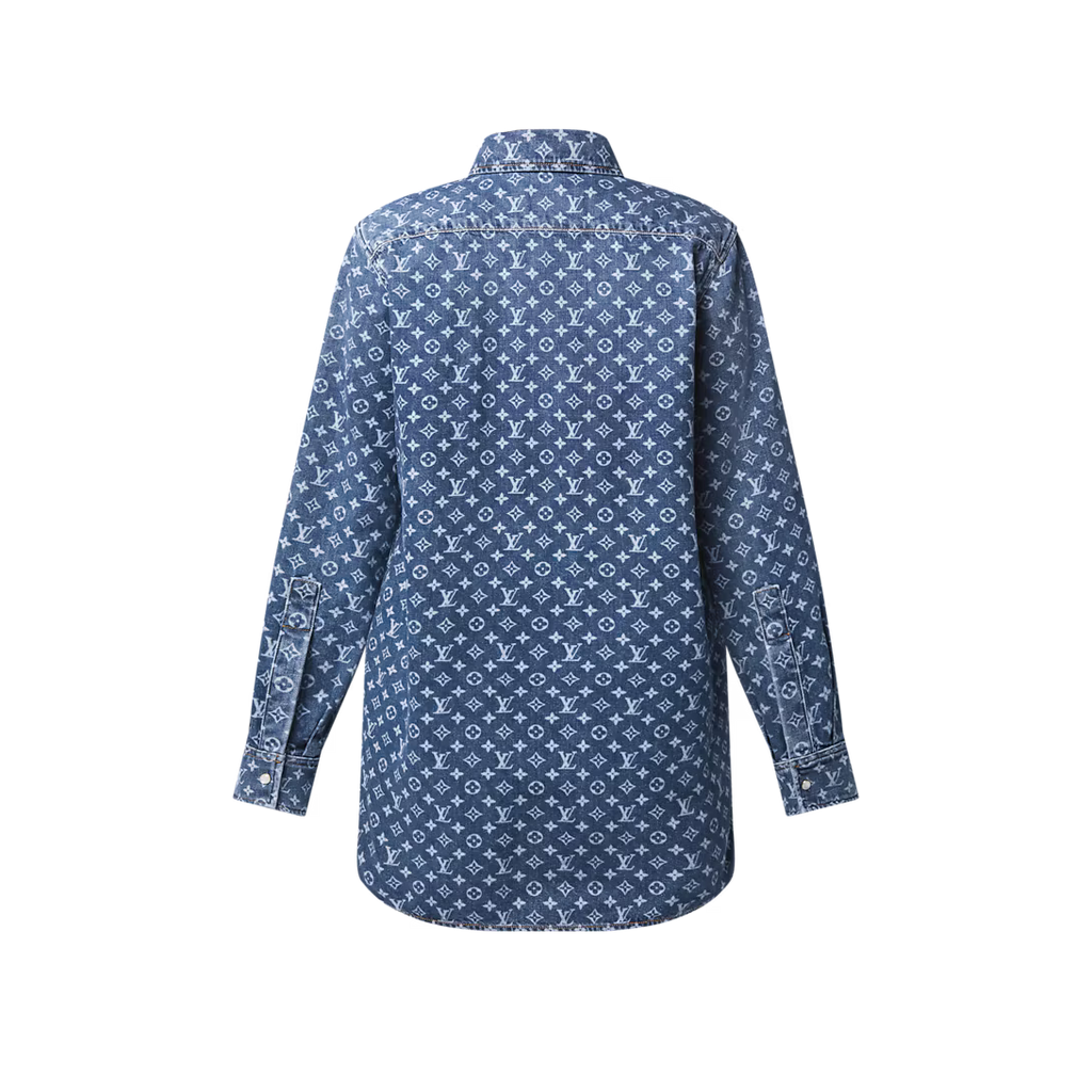 Monogram Denim Shirt RUNWAY DELUXE