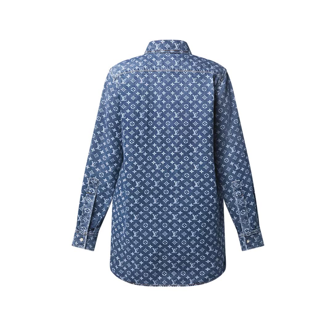 Monogram Denim Shirt RUNWAY DELUXE