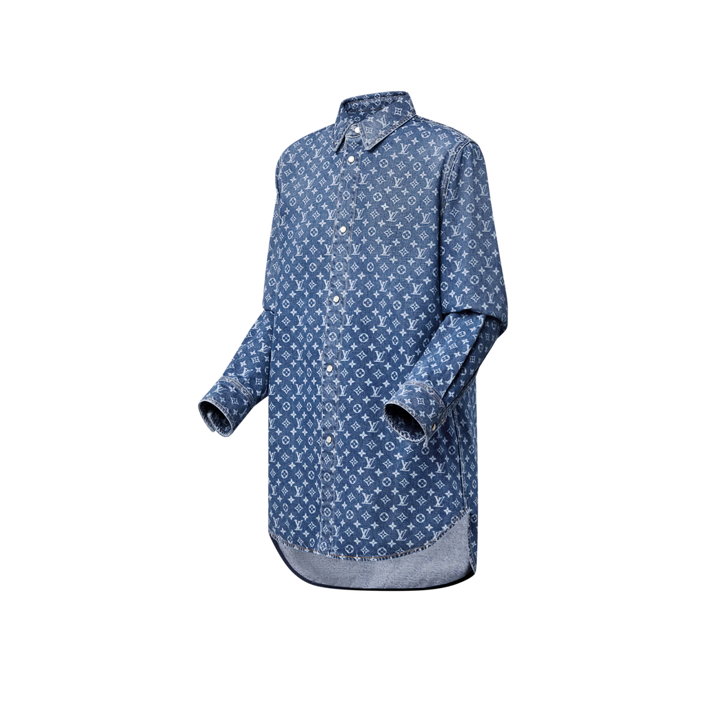 Monogram Denim Shirt RUNWAY DELUXE