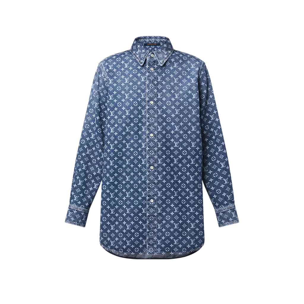 Monogram Denim Shirt RUNWAY DELUXE