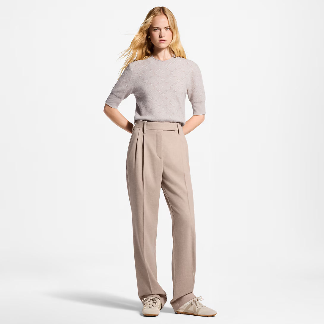 Monogram Knit Top RUNWAY DELUXE