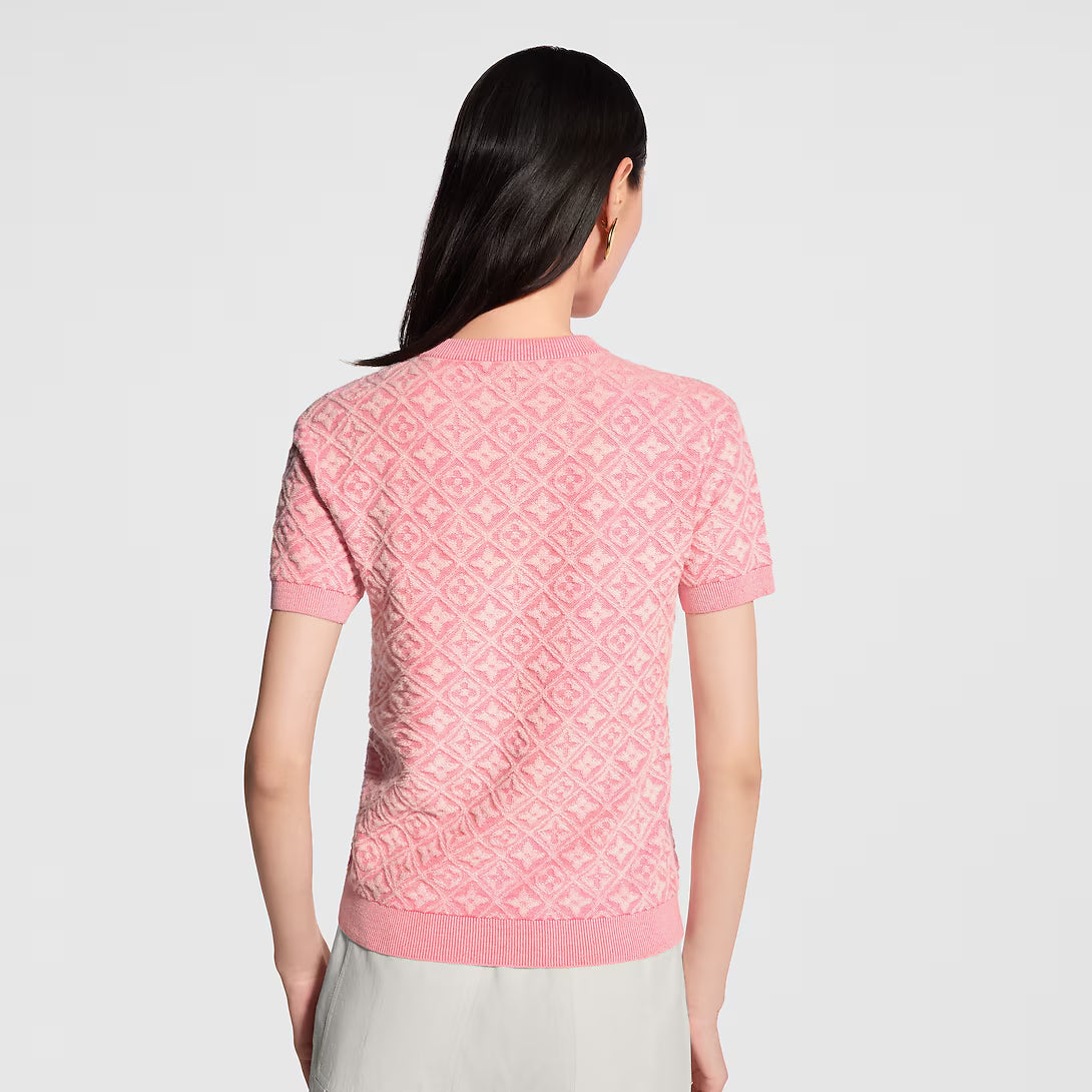 Monogram Toweling Knit Top RUNWAY DELUXE