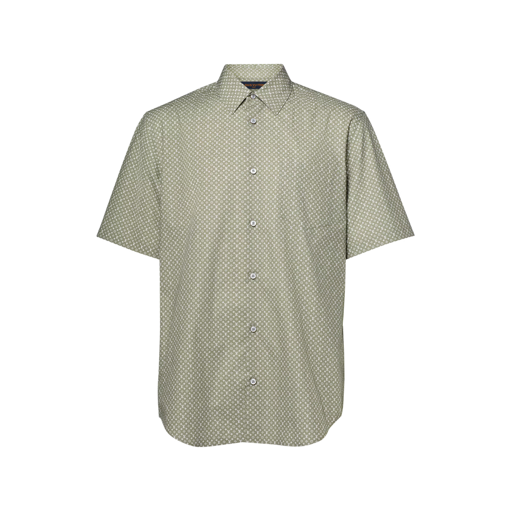 Nanogram Print Short-Sleeved Shirt RUNWAY DELUXE