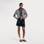 Nautical Scarf Crop Top RUNWAY DELUXE
