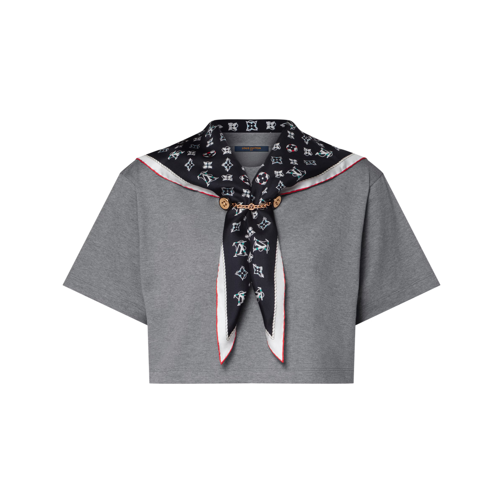Nautical Scarf Crop Top RUNWAY DELUXE