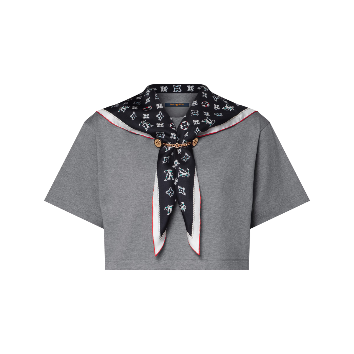 Nautical Scarf Crop Top RUNWAY DELUXE