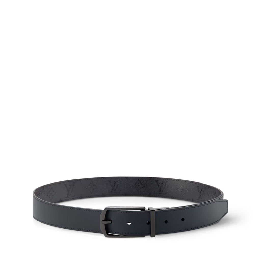 Slender Monogram Midnight 35mm Reversible Belt RUNWAY DELUXE