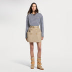 Striped Long-Sleeved Top RUNWAY DELUXE