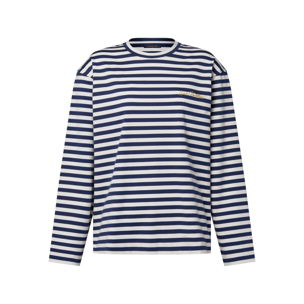Striped Long-Sleeved Top RUNWAY DELUXE
