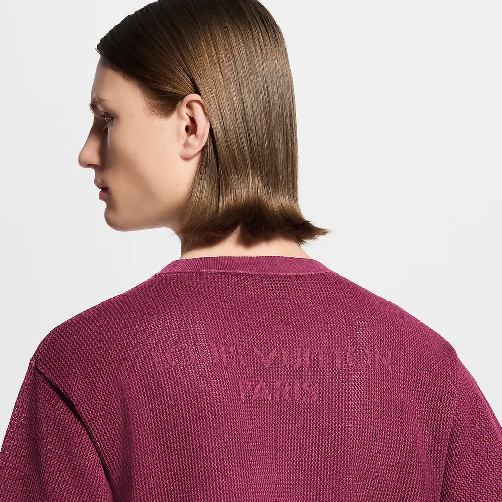 Sun-Bleached Short-Sleeved Crewneck RUNWAY DELUXE