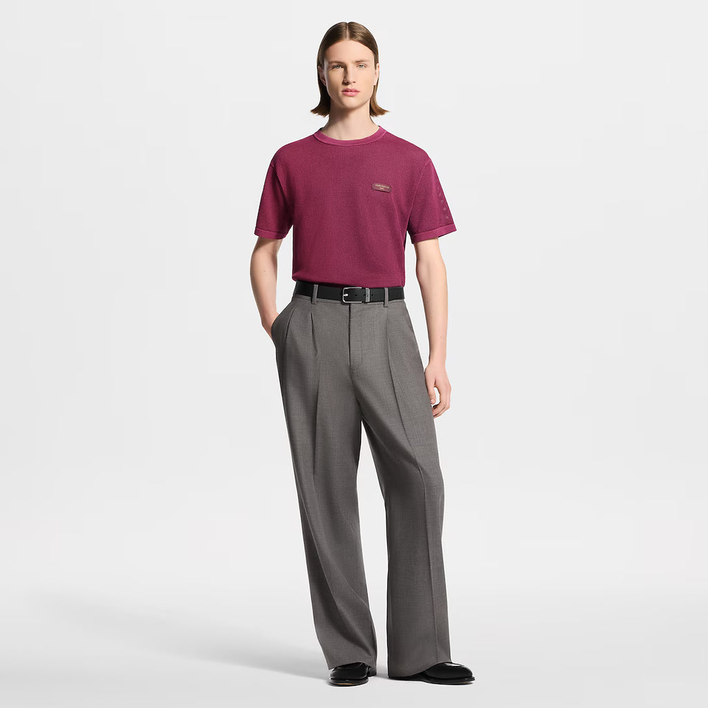 Sun-Bleached Short-Sleeved Crewneck RUNWAY DELUXE