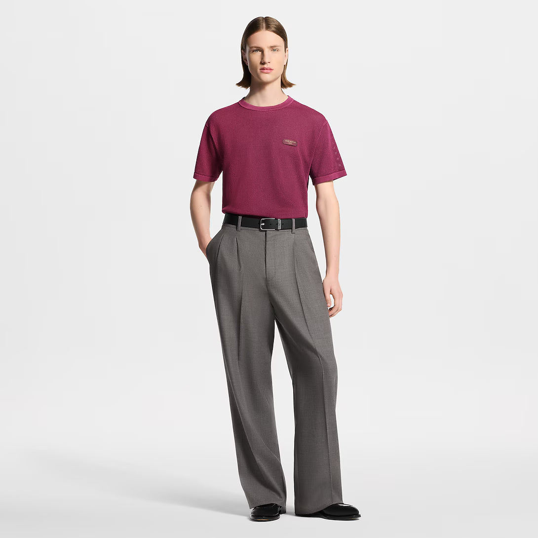 Sun-Bleached Short-Sleeved Crewneck RUNWAY DELUXE